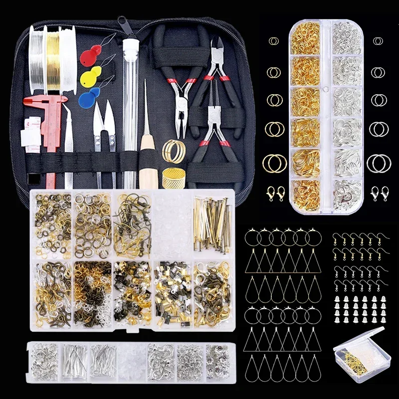 Jewelry Making Tools And Supplies - Zestaw do wyrobu biżuterii z narzędziami,