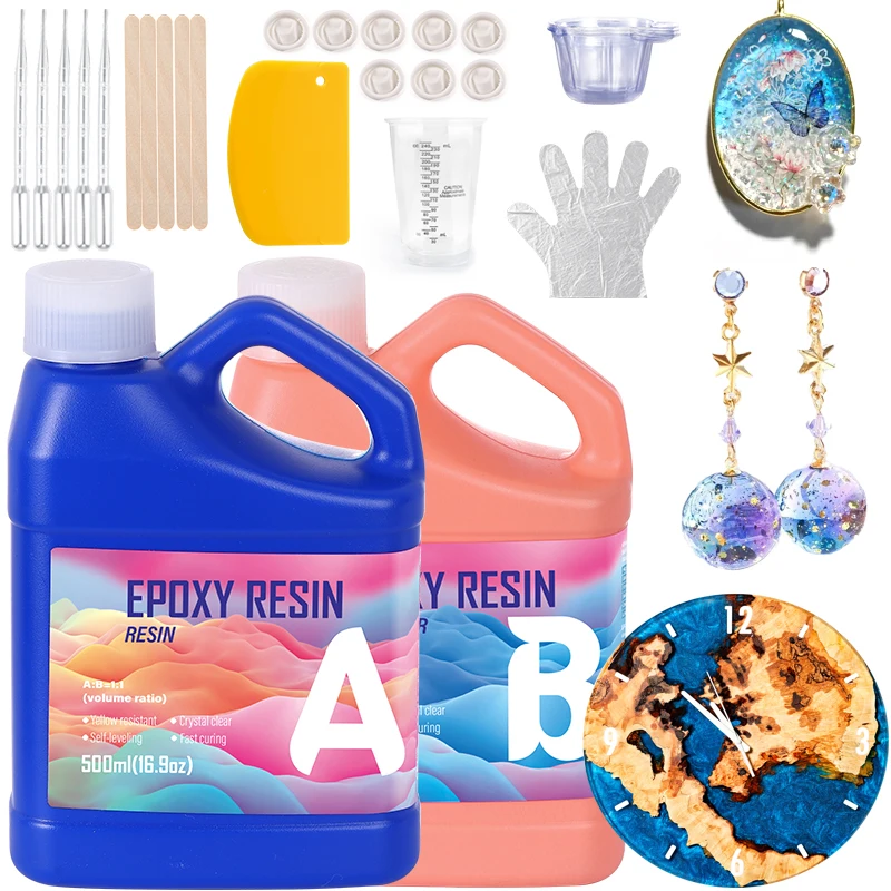 Jewelry Making Uv Resin Kit - Zestaw żywicy epoksydowej łatwy w mieszaniu,