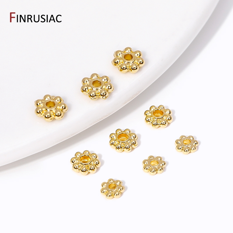 Jewelry Making Bali - 30 sztuk 4mm/5mm/6mm 14K prawdziwe pozłacane