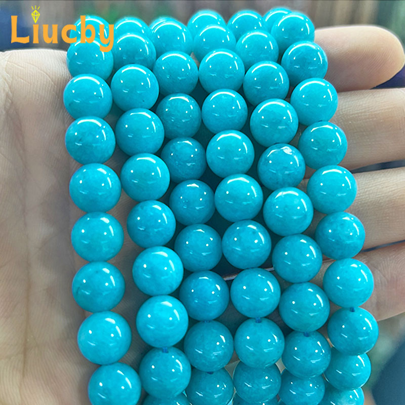 Jewelry Making Amazon - Kolorowe koraliki z naturalnego jadeitu Amazon,