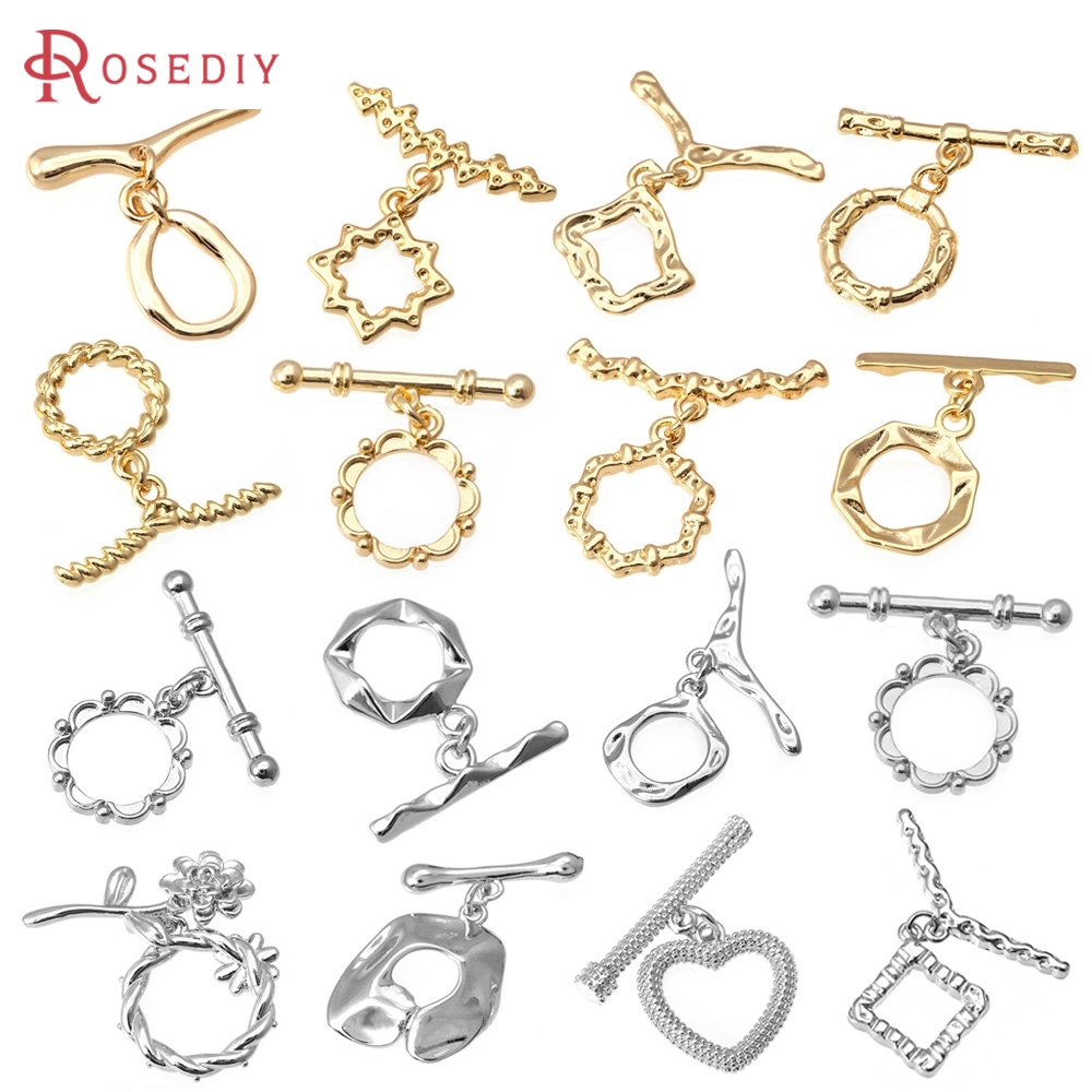 Jewelry Making Tools And Supplies - 6 Zestawów Okrągłych Zapięć Toggle z