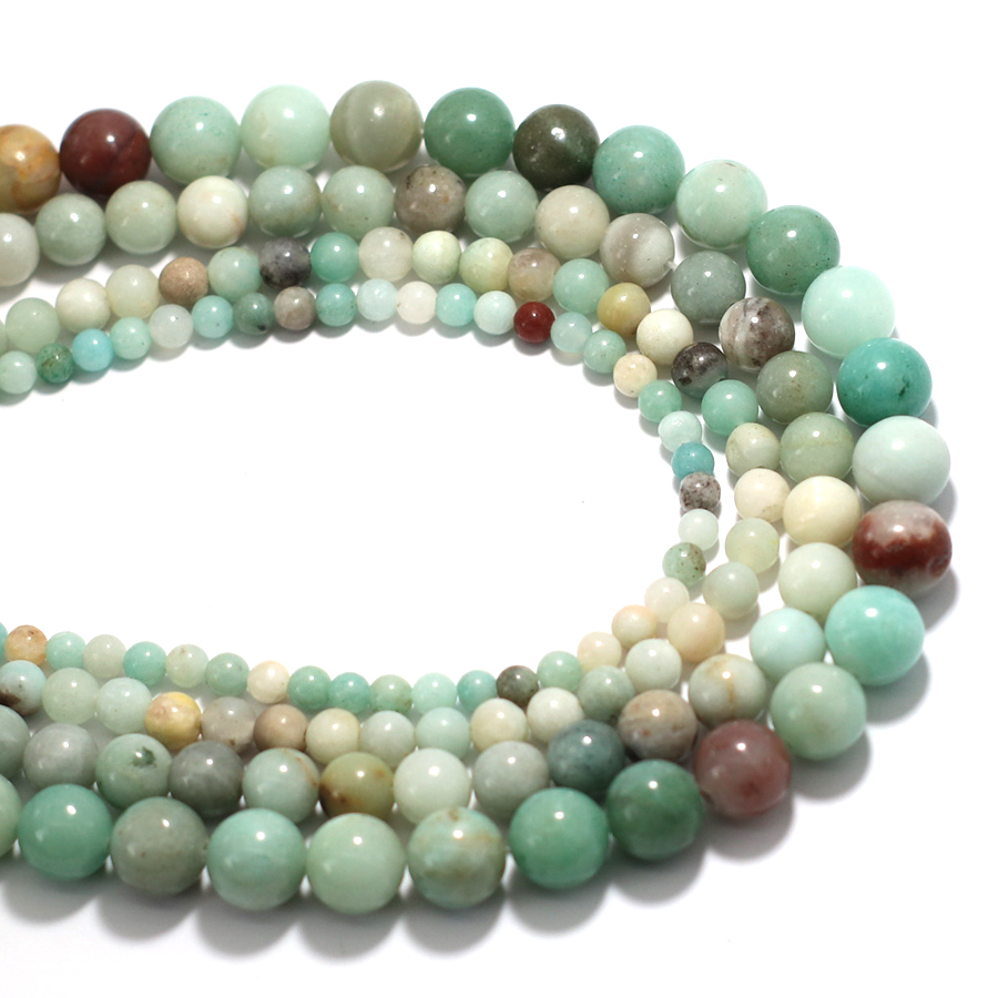 Jewelry Making Amazon - Koraliki Amazonit Naturalny Klasa A 4/6/8/10mm