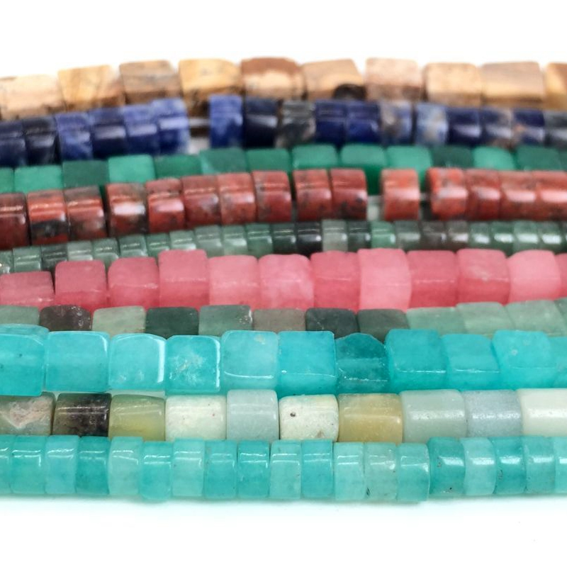Jewelry Making Amazon - Naturalny kamienny koralik Sodalit Amazon kryształowy