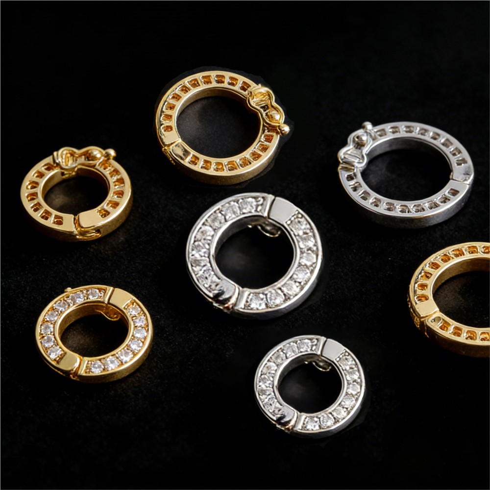 2 szt. Okrągłe zapięcia z perł – Jewelry Making Brass recenzja i cena