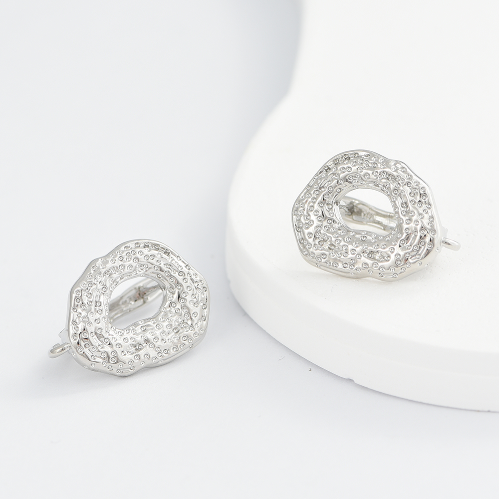 1 Para Dużych Pozłacanych 18K  – Jewelry Making Brass recenzja i cena