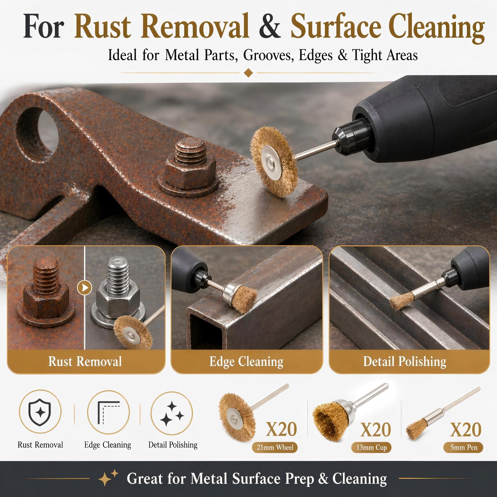 Zestaw 60 szt. szczotek z mosi – Jewelry Making Brass recenzja i cena