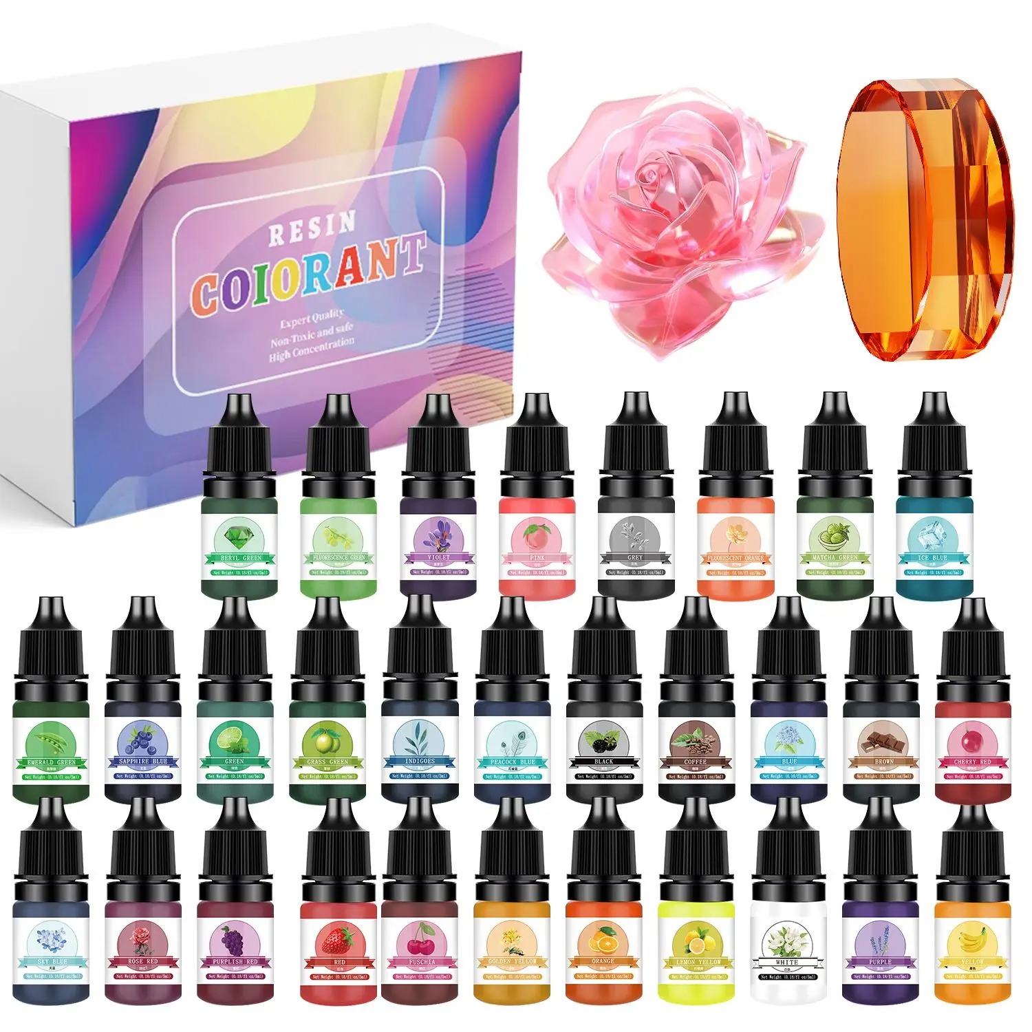 30 Kolorów 5ml Zestawy Pigment – Jewelry Making Uv Resin Kit recenzja i cena