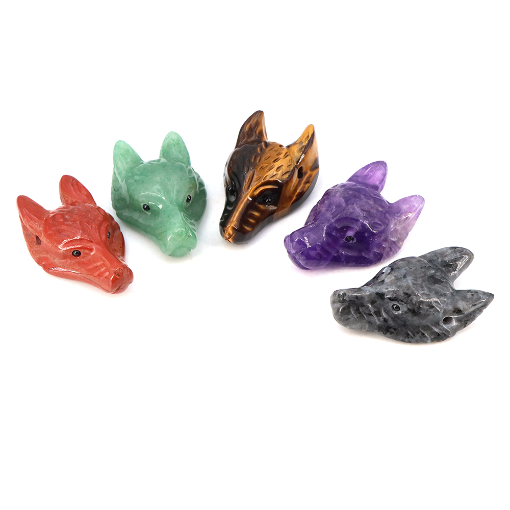 Zawieszka z głową wilka 40 mm, – Jewelry Making Gemstones recenzja i cena
