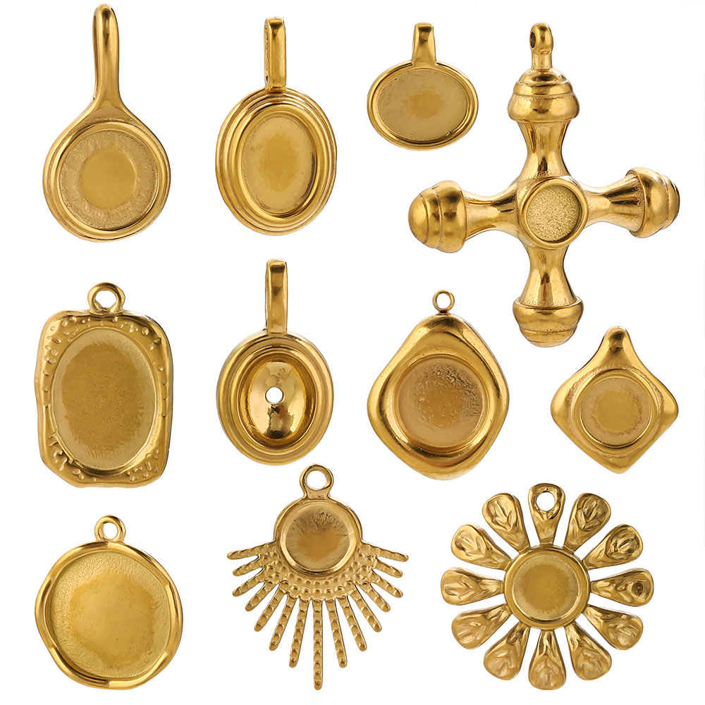 4-5 SZT. Złote zawieszki ze st – Jewelry Making Tray recenzja i cena