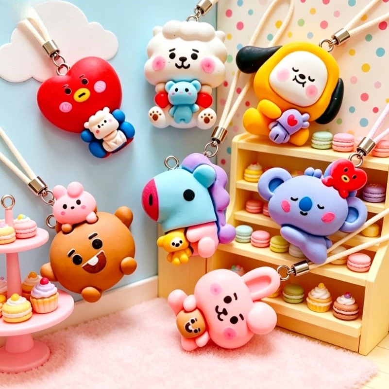 7 szt. BT21 Żywiczne Charmsy z – Jewelry Making Brass recenzja i cena