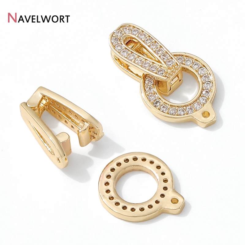 1/2/3 szt. Złote (14K) okrągłe – Jewelry Making Brass recenzja i cena