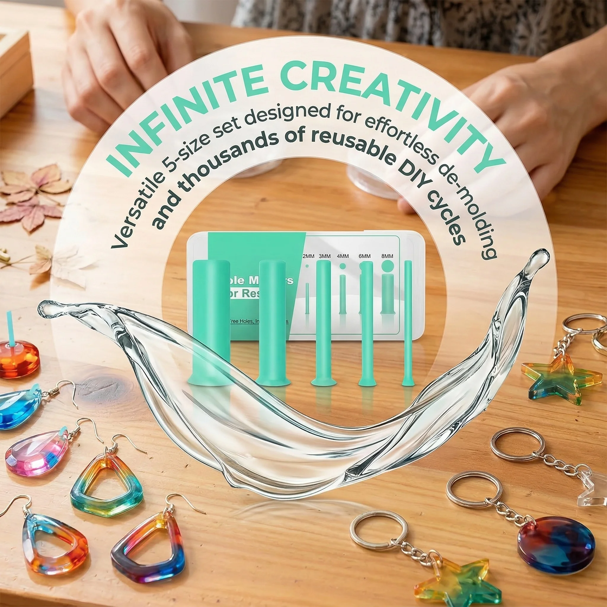 Zestaw 35 szt. otwornic do żyw – Jewelry Making Uv Resin Kit recenzja i cena