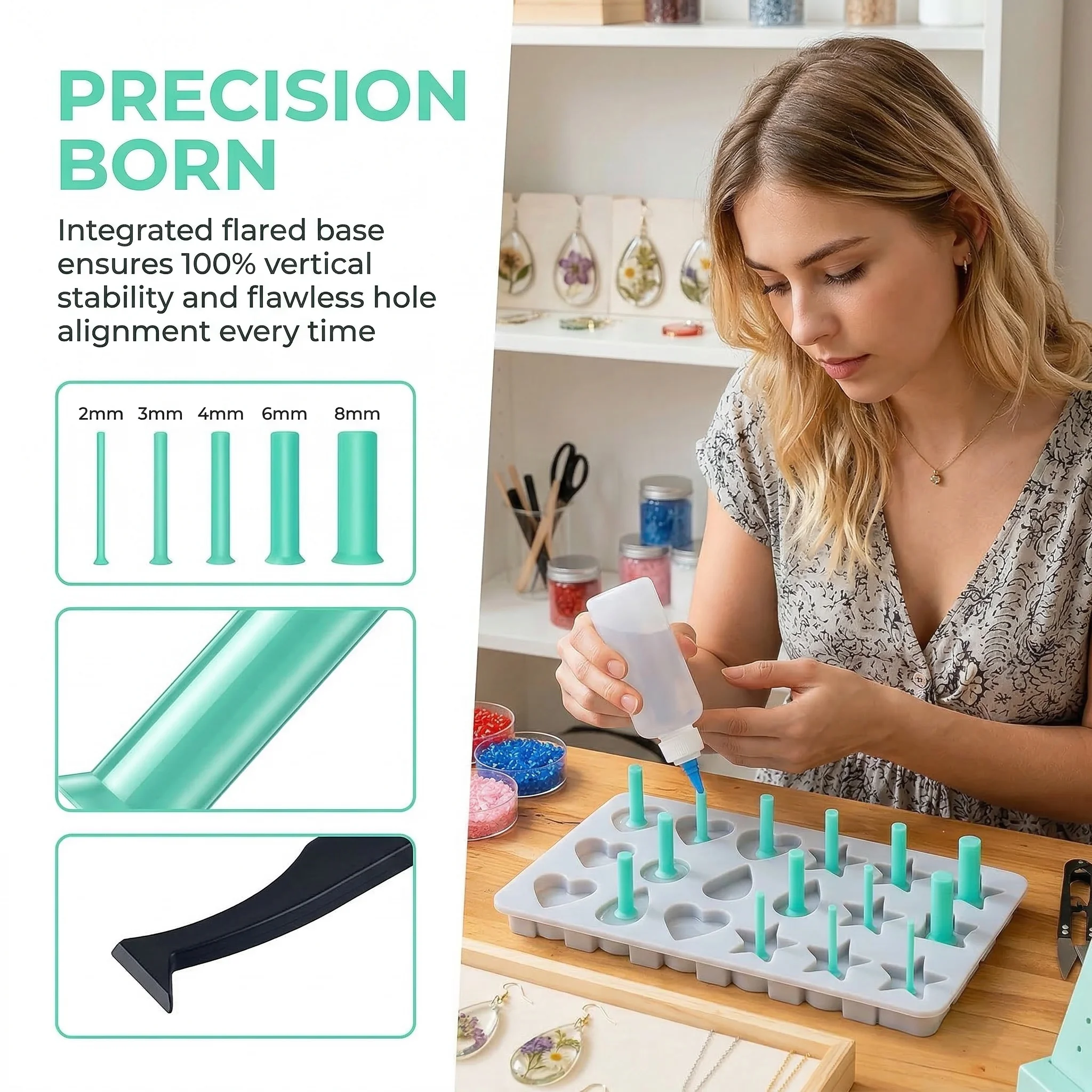 Zestaw 35 szt. otwornic do żyw – Jewelry Making Uv Resin Kit recenzja i cena