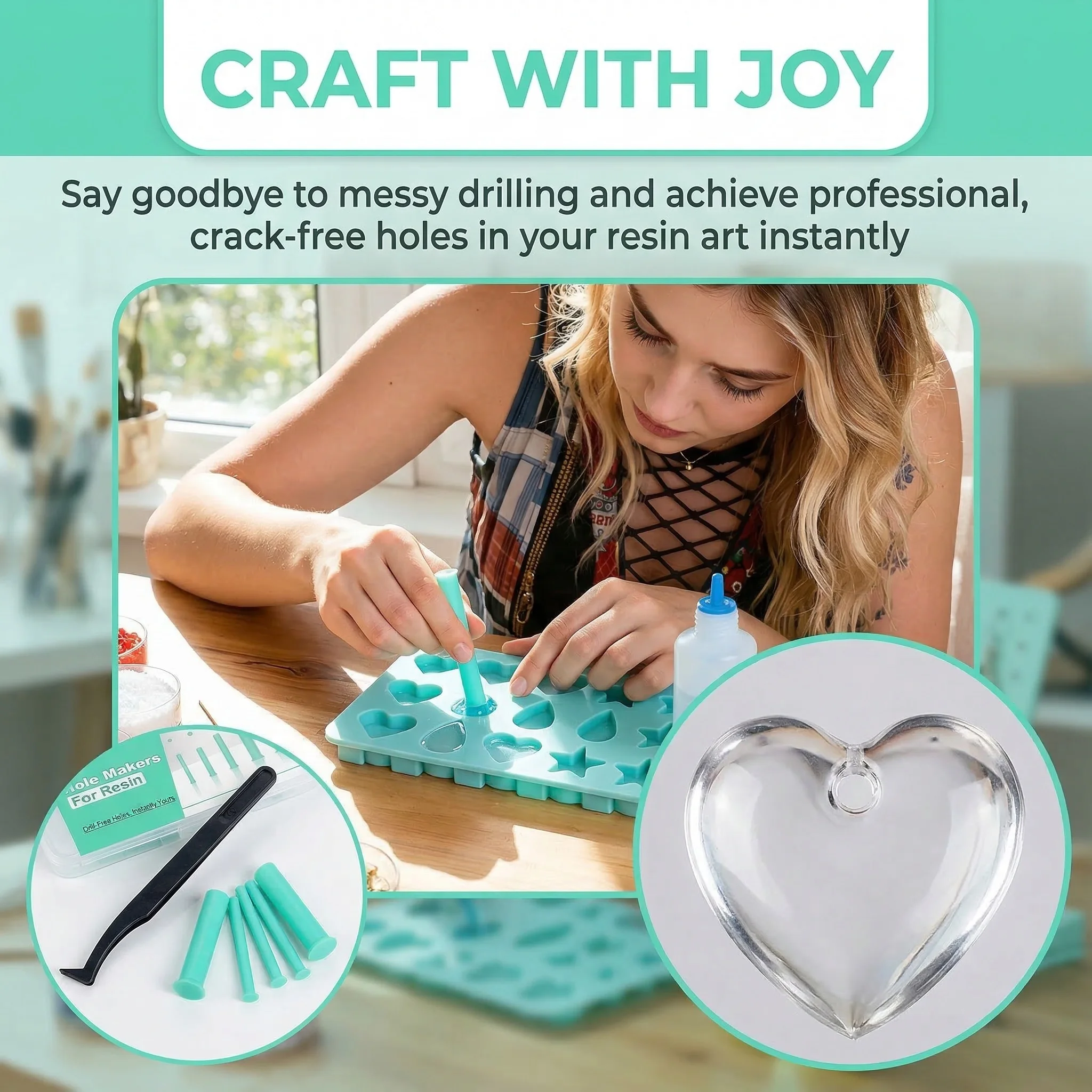 Zestaw 35 szt. otwornic do żyw – Jewelry Making Uv Resin Kit recenzja i cena