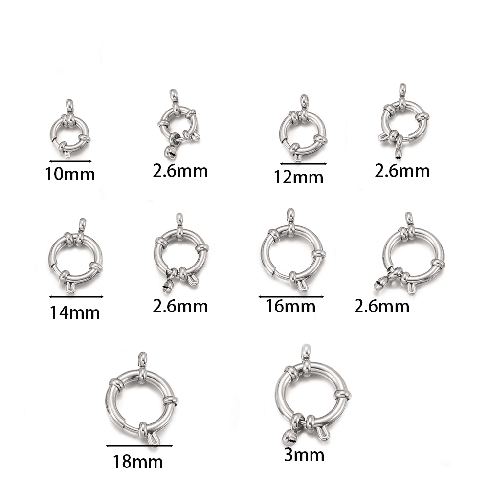 2 szt. Okrągłe sprężynowe zapi – Jewelry Making Brass recenzja i cena
