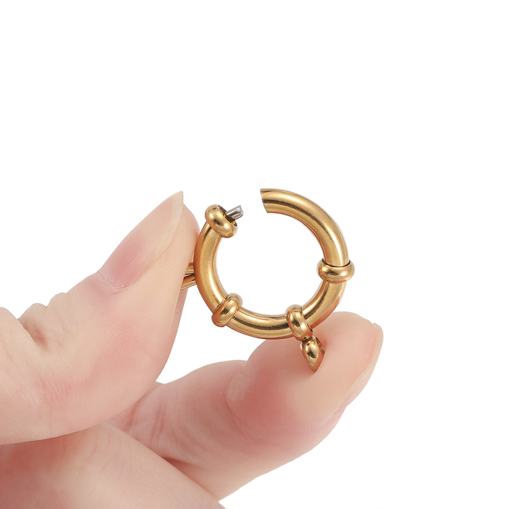 2 szt. Okrągłe sprężynowe zapi – Jewelry Making Brass recenzja i cena