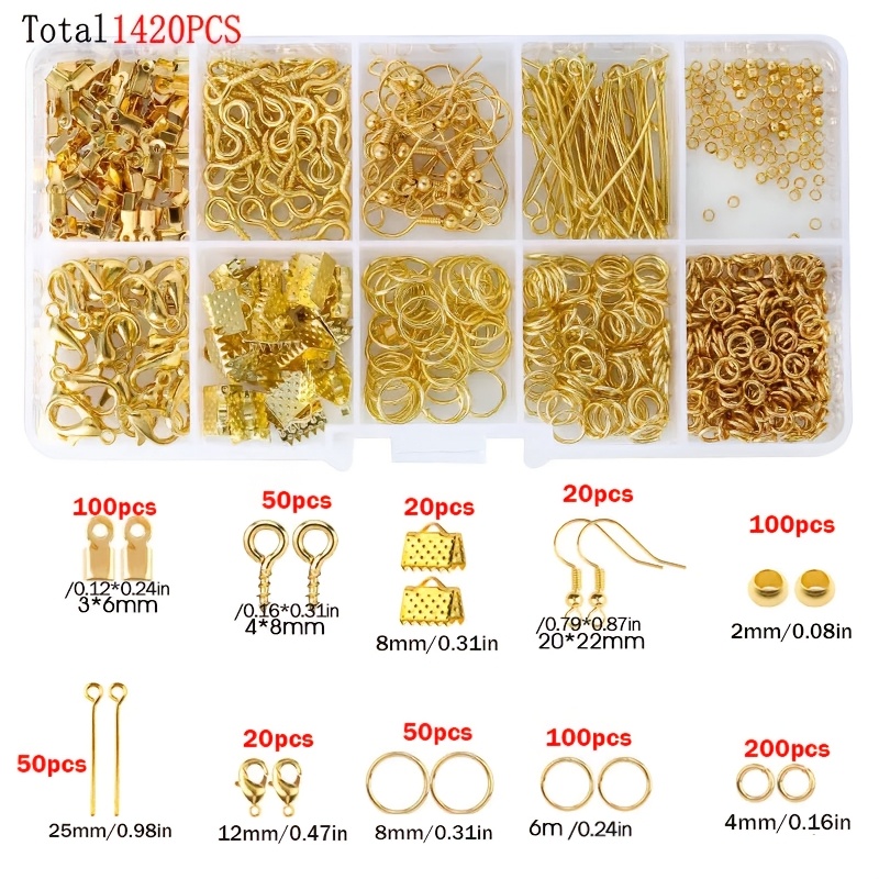1420 szt. 1 pudełko Zestaw ele – Jewelry Making Tools And Supplies recenzja i cena